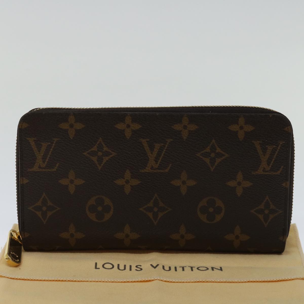 LOUIS VUITTON Monogram Zippy Wallet Long Wallet M42616 LV Auth 67502