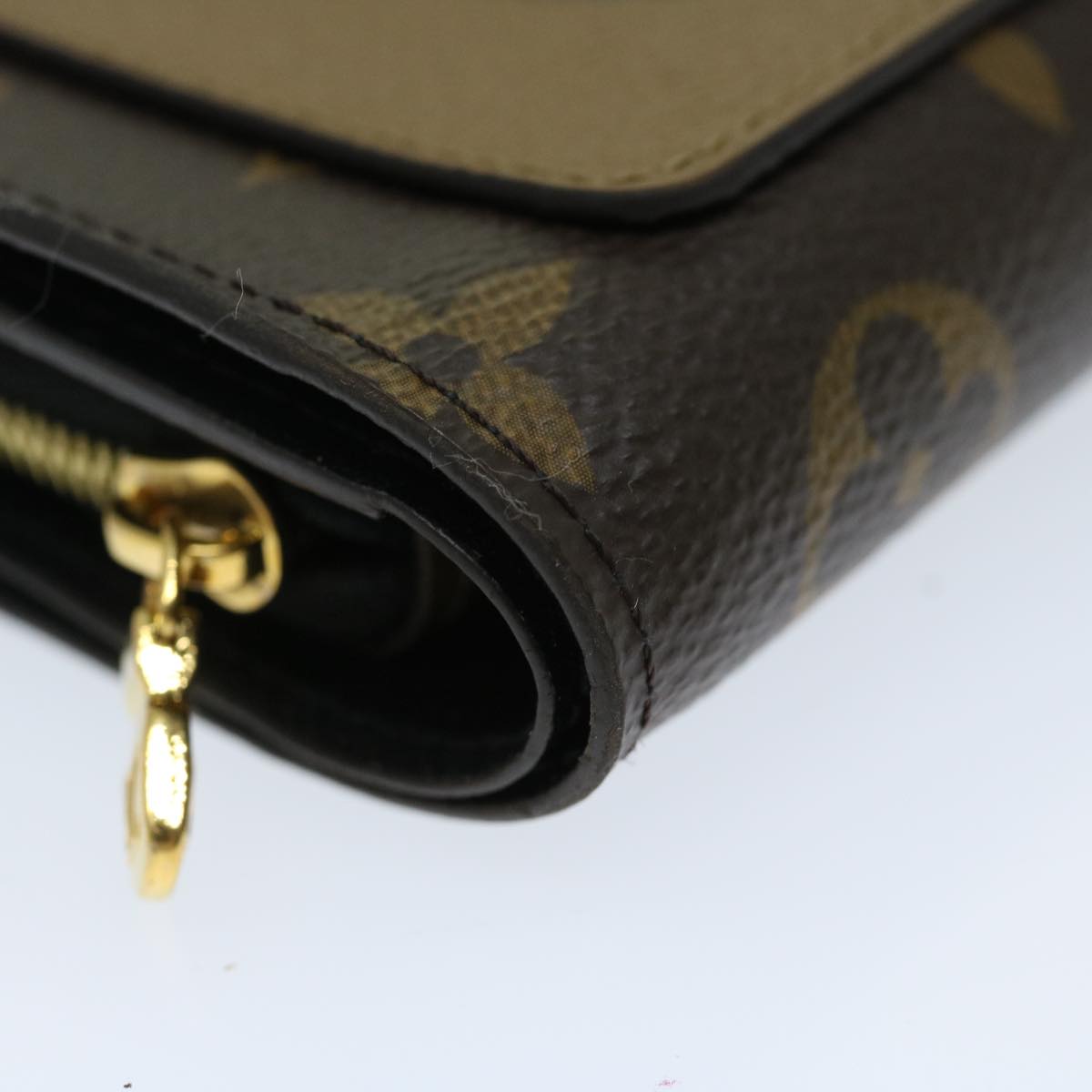 LOUIS VUITTON Monogram Reverse Portefeuille Juliet Wallet M69432 LV Auth 67504