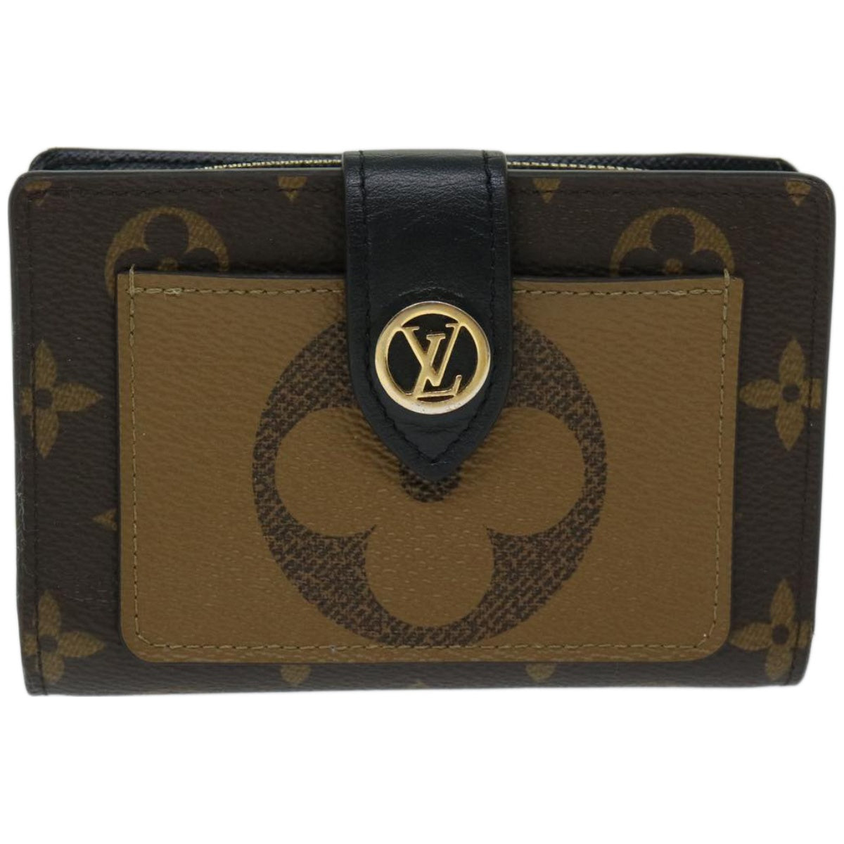 LOUIS VUITTON Monogram Reverse Portefeuille Juliet Wallet M69432 LV Auth 67504