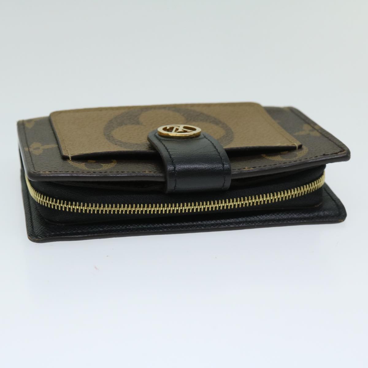 LOUIS VUITTON Monogram Reverse Portefeuille Juliet Wallet M69432 LV Auth 67504