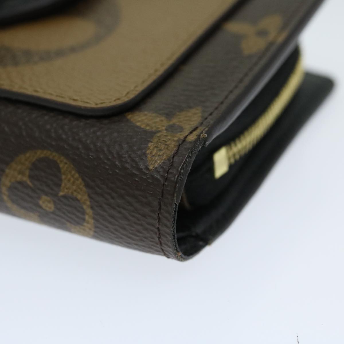 LOUIS VUITTON Monogram Reverse Portefeuille Juliet Wallet M69432 LV Auth 67504