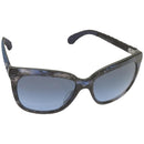 CHANEL Sunglasses plastic Blue CC Auth 67511-1