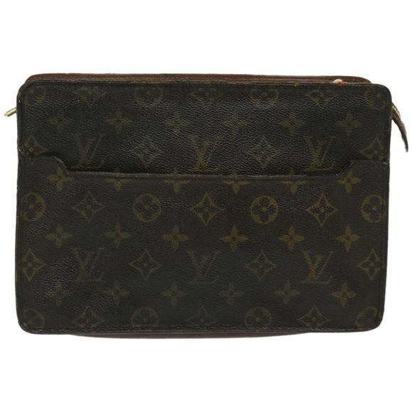 LOUIS VUITTON Monogram Pochette Homme Clutch Bag M51795 LV Auth 67518