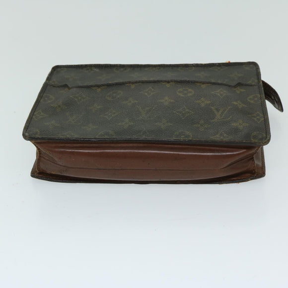 LOUIS VUITTON Monogram Pochette Homme Clutch Bag M51795 LV Auth 67518