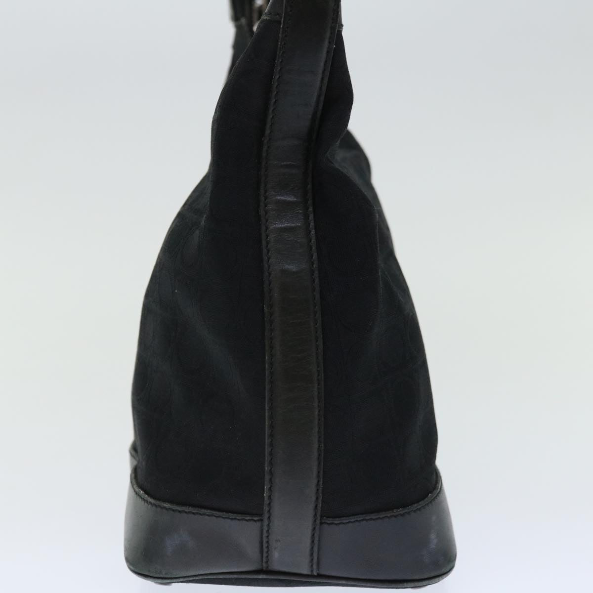 Salvatore Ferragamo Shoulder Bag Canvas Black Auth 67525