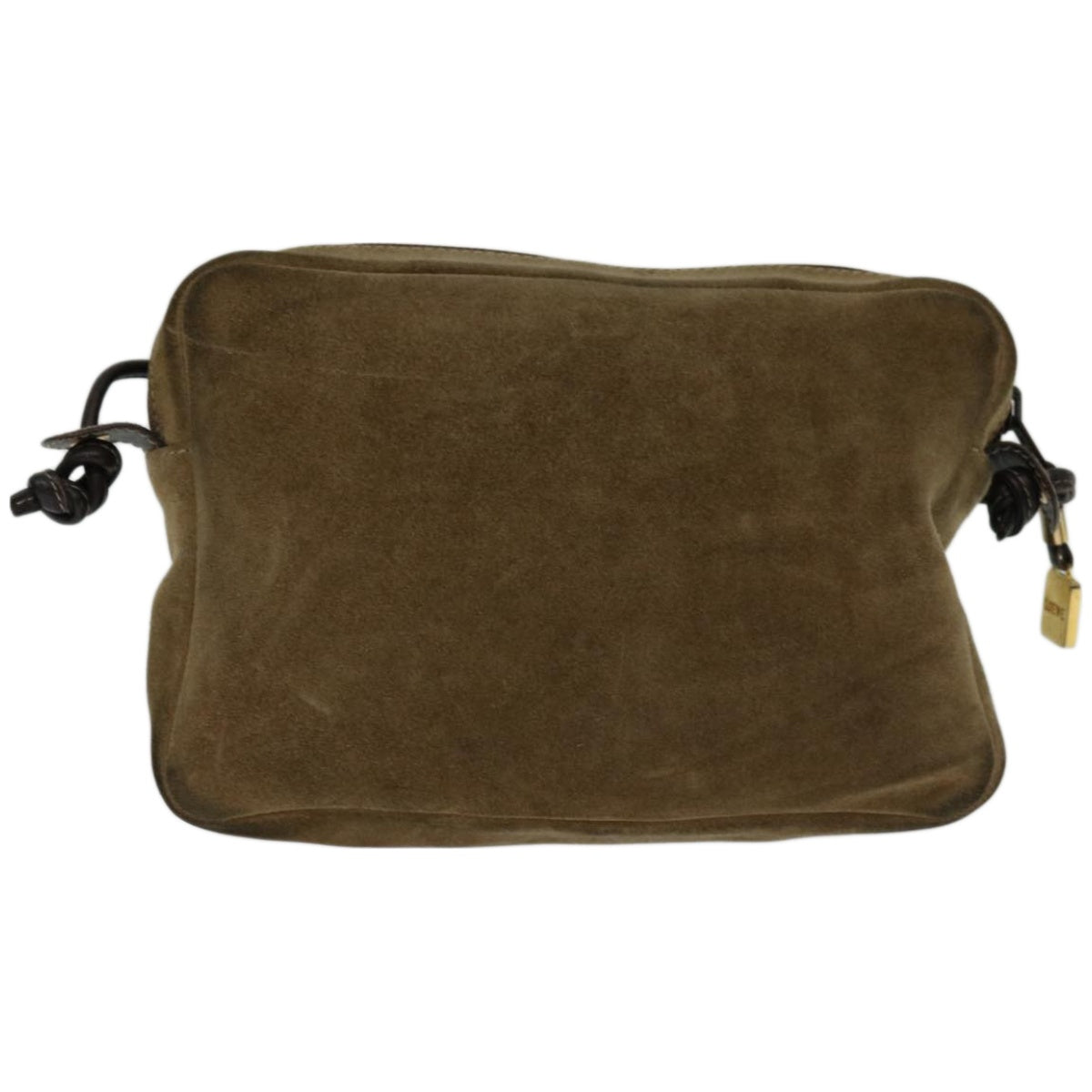 LOEWE Shoulder Bag Suede Beige Auth 67526 - 0