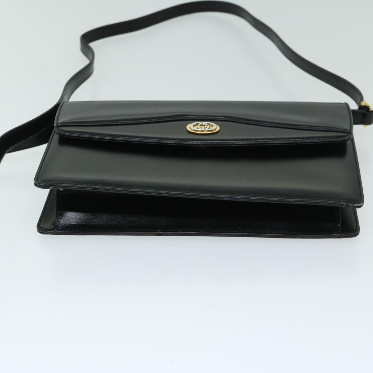 GUCCI Shoulder Bag Leather Black 004 406 0105 Auth 67536