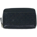 GUCCI GG Canvas Guccissima Coin Purse Navy 256810 Auth 67539-13