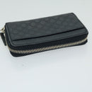 GUCCI GG Canvas Guccissima Coin Purse Navy 256810 Auth 67539-5