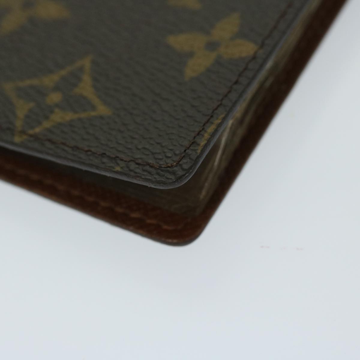 LOUIS VUITTON Monogram Porte Cartes Credit Pression Card Case M60937 Auth 67543