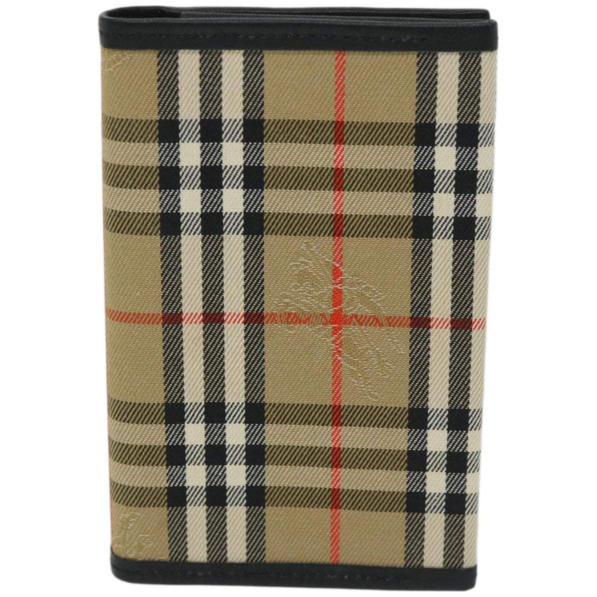 BURBERRY Nova Check Mini Day Planner Cover Canvas Beige Auth 67554 - 0