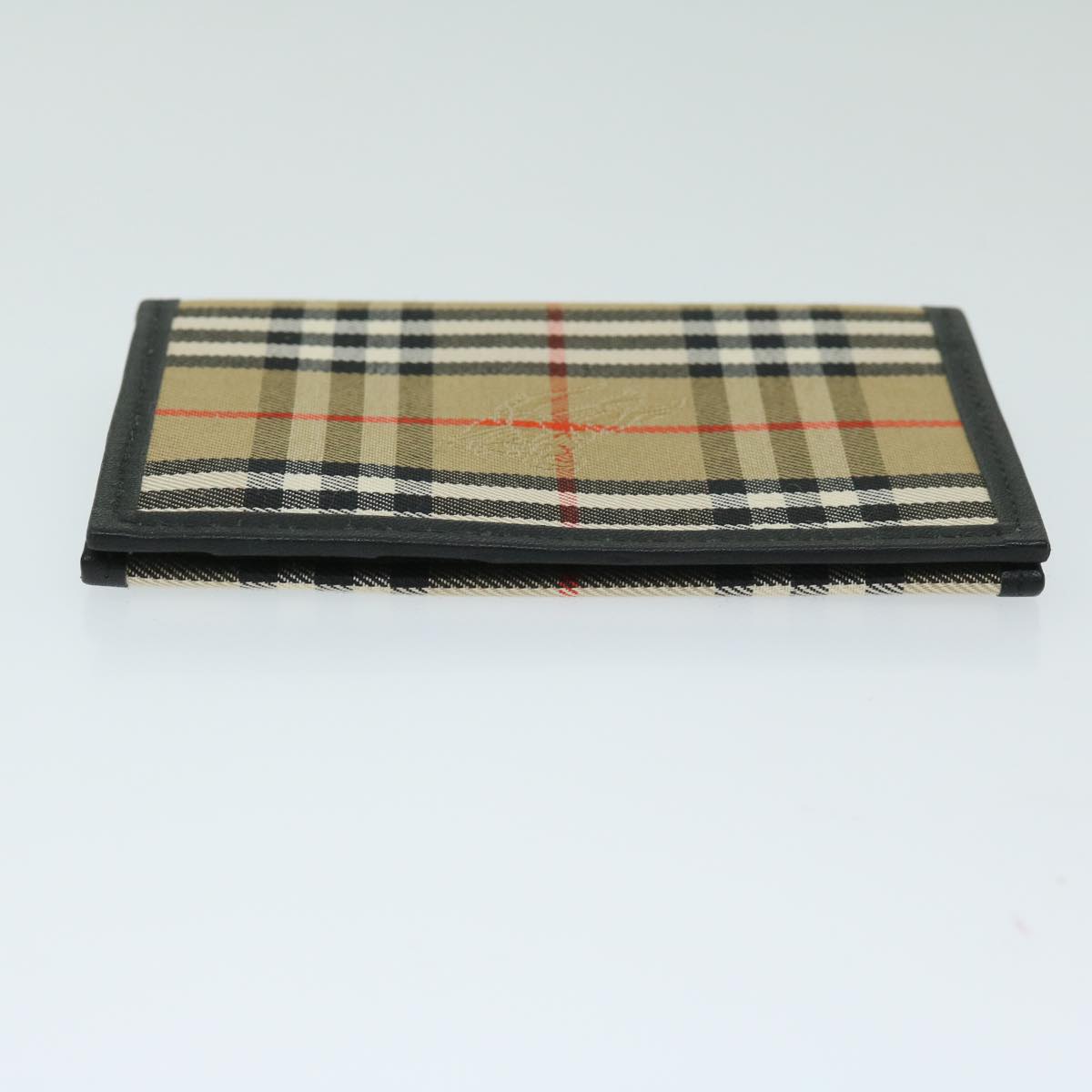 BURBERRY Nova Check Mini Day Planner Cover Canvas Beige Auth 67554