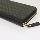 GUCCI Micro GG Canvas Guccissima Long Wallet Black 449391 Auth 67568SAV-15