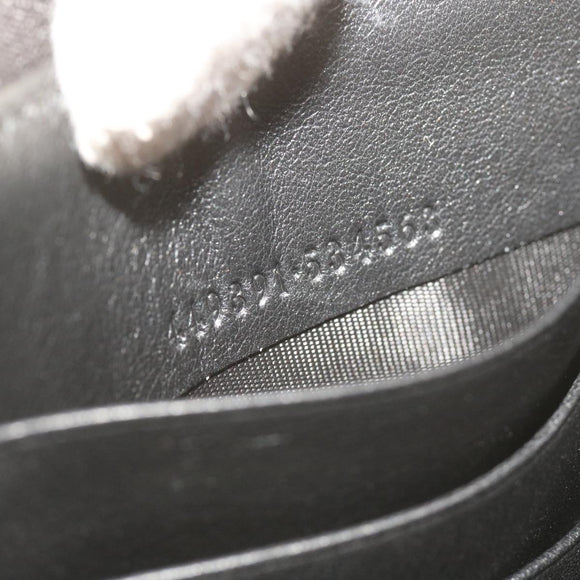 GUCCI Micro GG Canvas Guccissima Long Wallet Black 449391 Auth 67568SAV