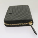 GUCCI Micro GG Canvas Guccissima Long Wallet Black 449391 Auth 67568SAV-4