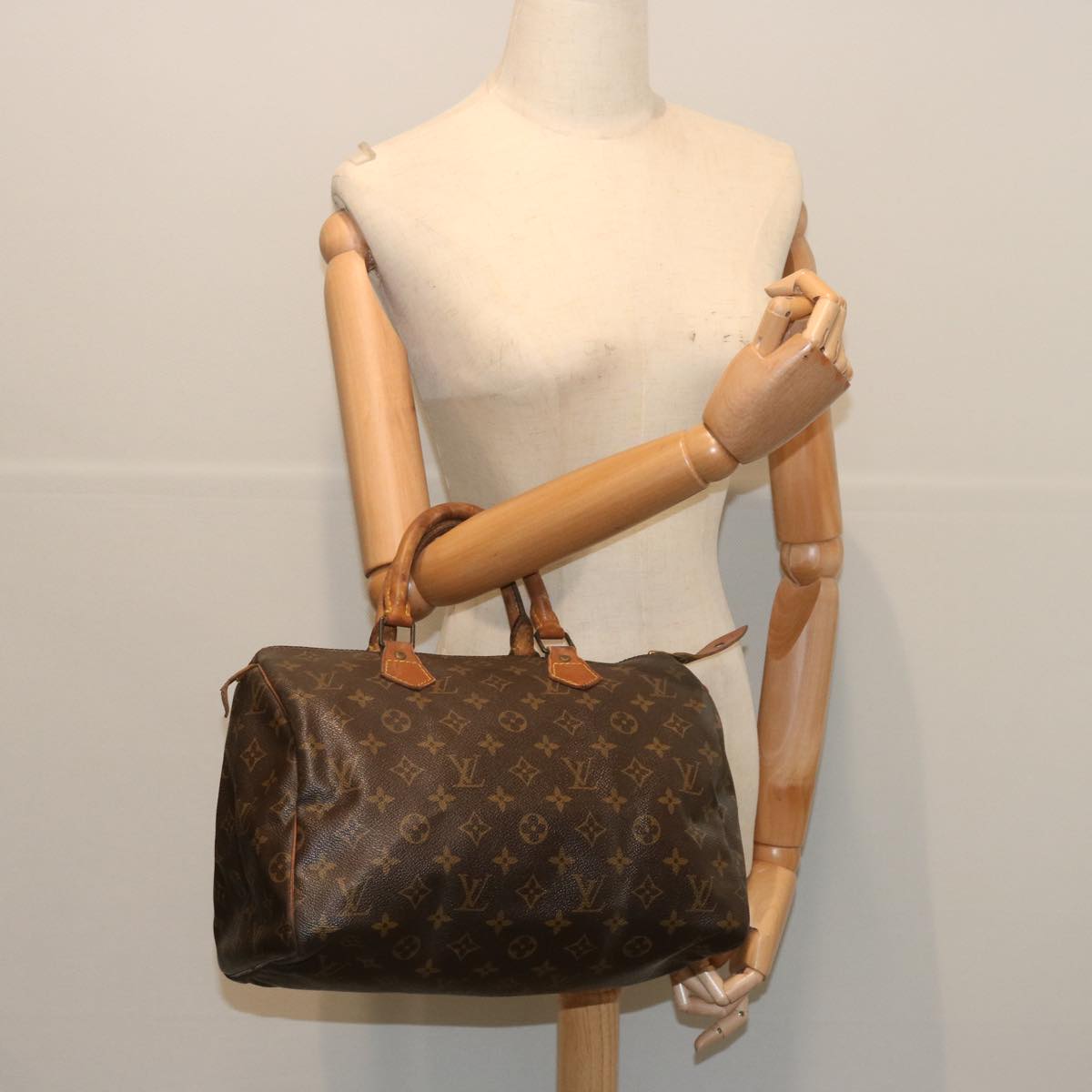 LOUIS VUITTON Monogram Speedy 30 Hand Bag M41526 LV Auth 67570