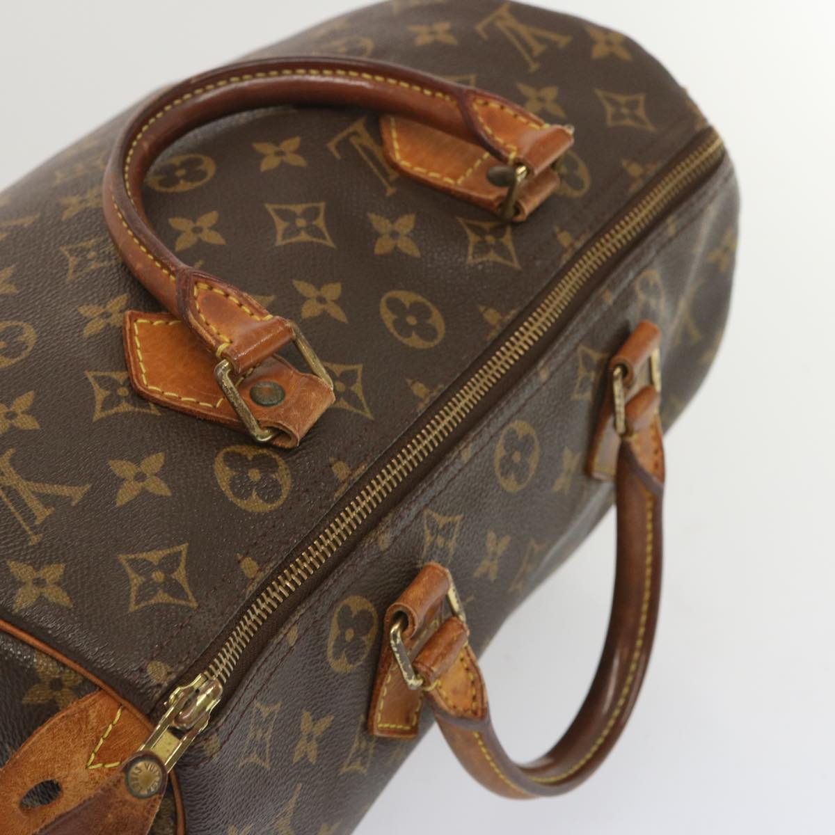 LOUIS VUITTON Monogram Speedy 30 Hand Bag M41526 LV Auth 67571