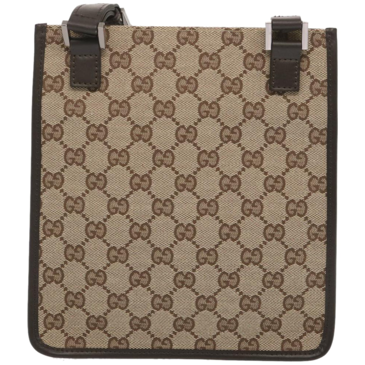 GUCCI GG Canvas Shoulder Bag Beige 92562 Auth 67579