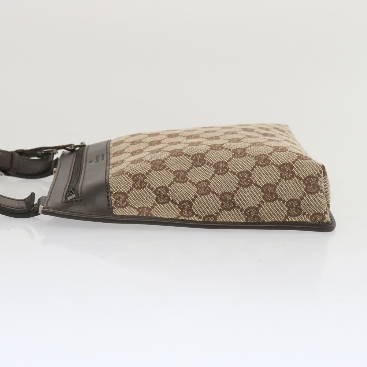 GUCCI GG Canvas Shoulder Bag Beige 92562 Auth 67579