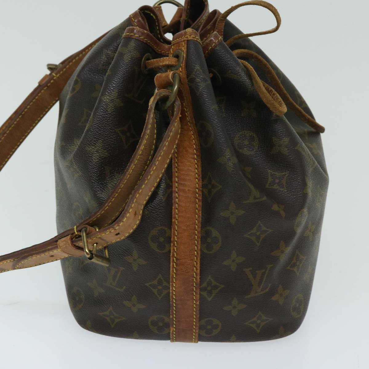 LOUIS VUITTON Monogram Petit Noe Shoulder Bag M42226 LV Auth 67583