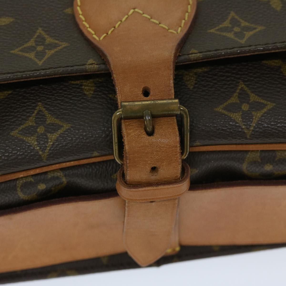 LOUIS VUITTON Monogram Cartouchiere GM Shoulder Bag M51252 LV Auth 67592