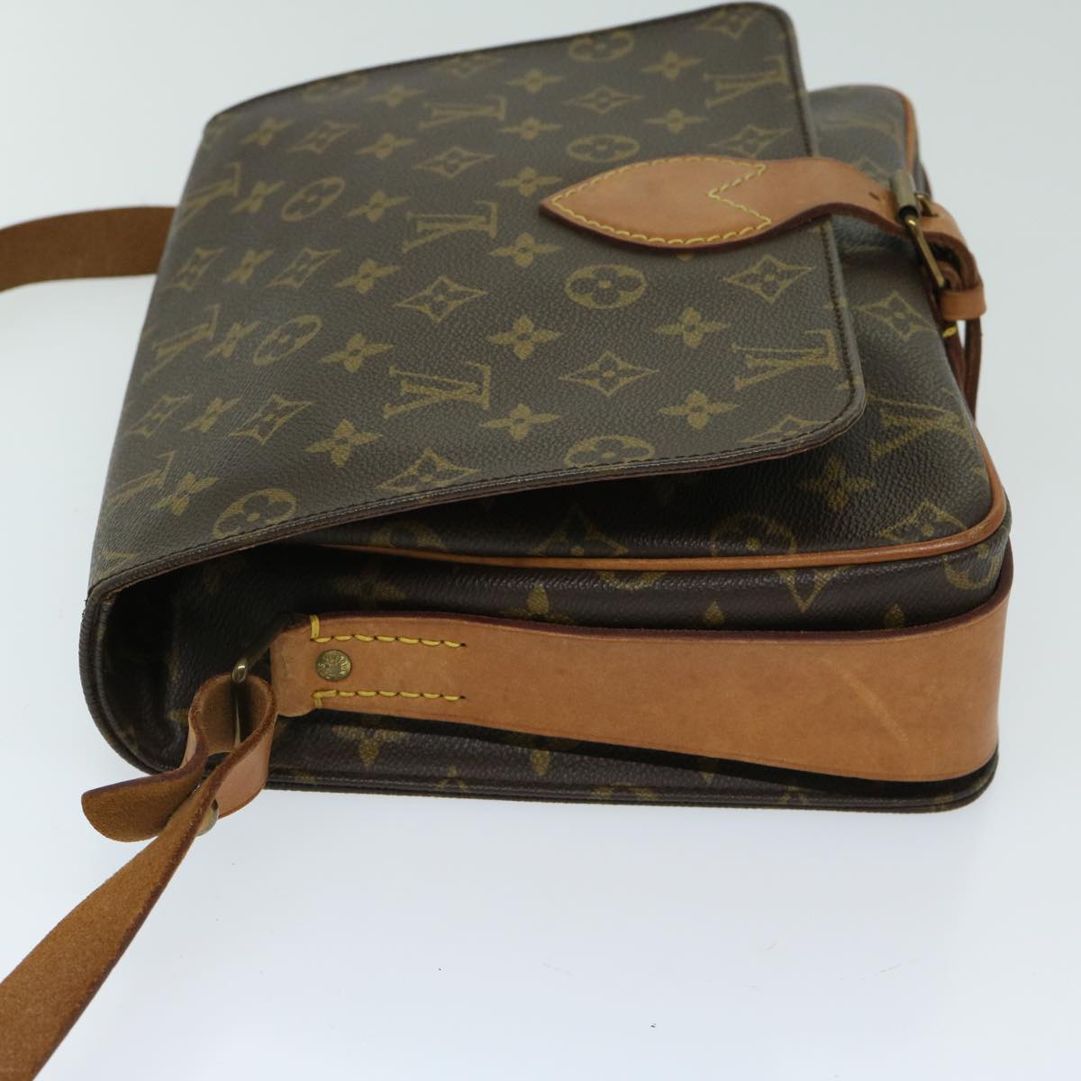 LOUIS VUITTON Monogram Cartouchiere GM Shoulder Bag M51252 LV Auth 67592