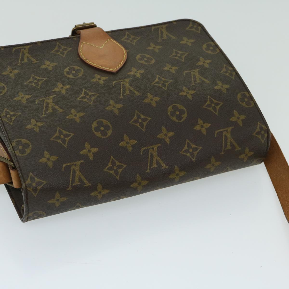 LOUIS VUITTON Monogram Cartouchiere GM Shoulder Bag M51252 LV Auth 67592