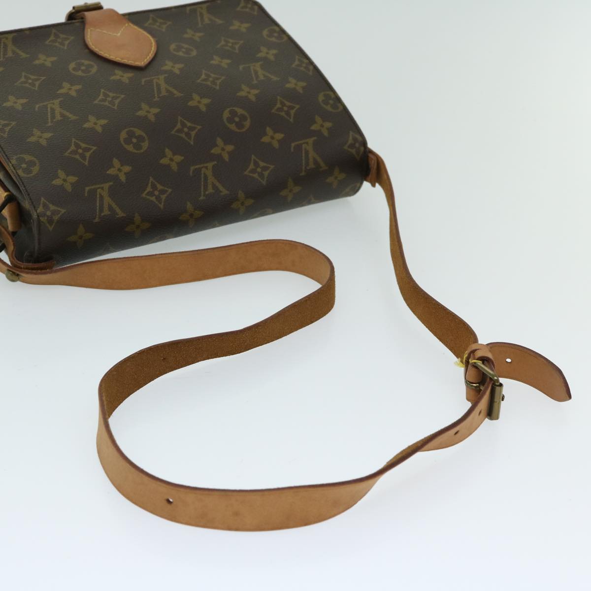 LOUIS VUITTON Monogram Cartouchiere GM Shoulder Bag M51252 LV Auth 67592