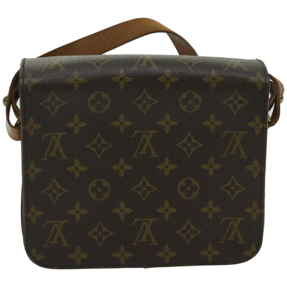 LOUIS VUITTON Monogram Cartouchiere MM Shoulder Bag M51253 LV Auth 67593