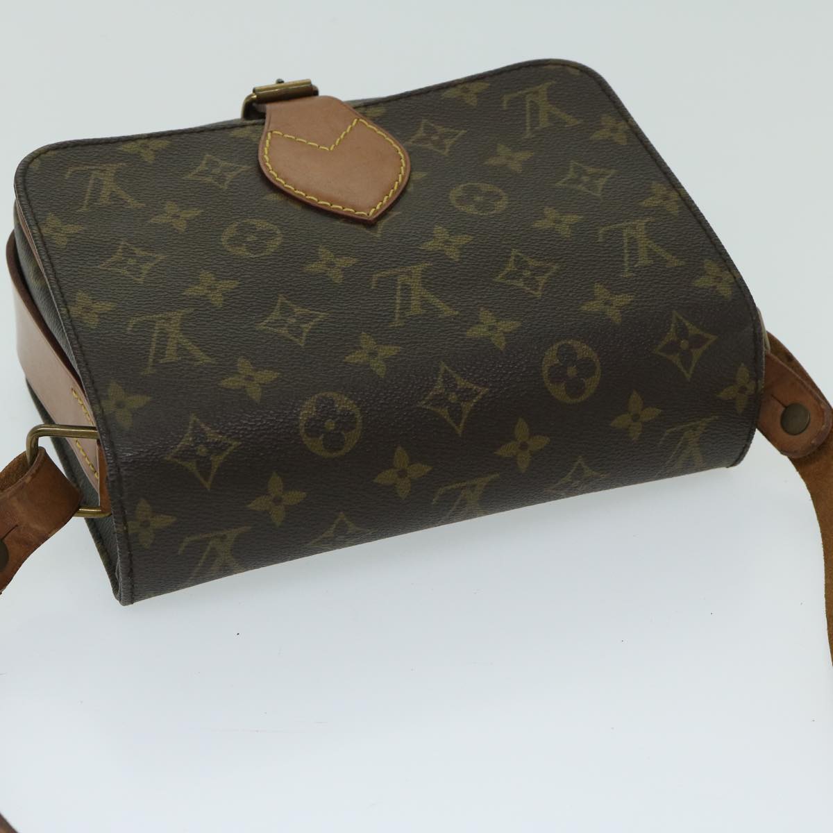 LOUIS VUITTON Monogram Cartouchiere MM Shoulder Bag M51253 LV Auth 67593