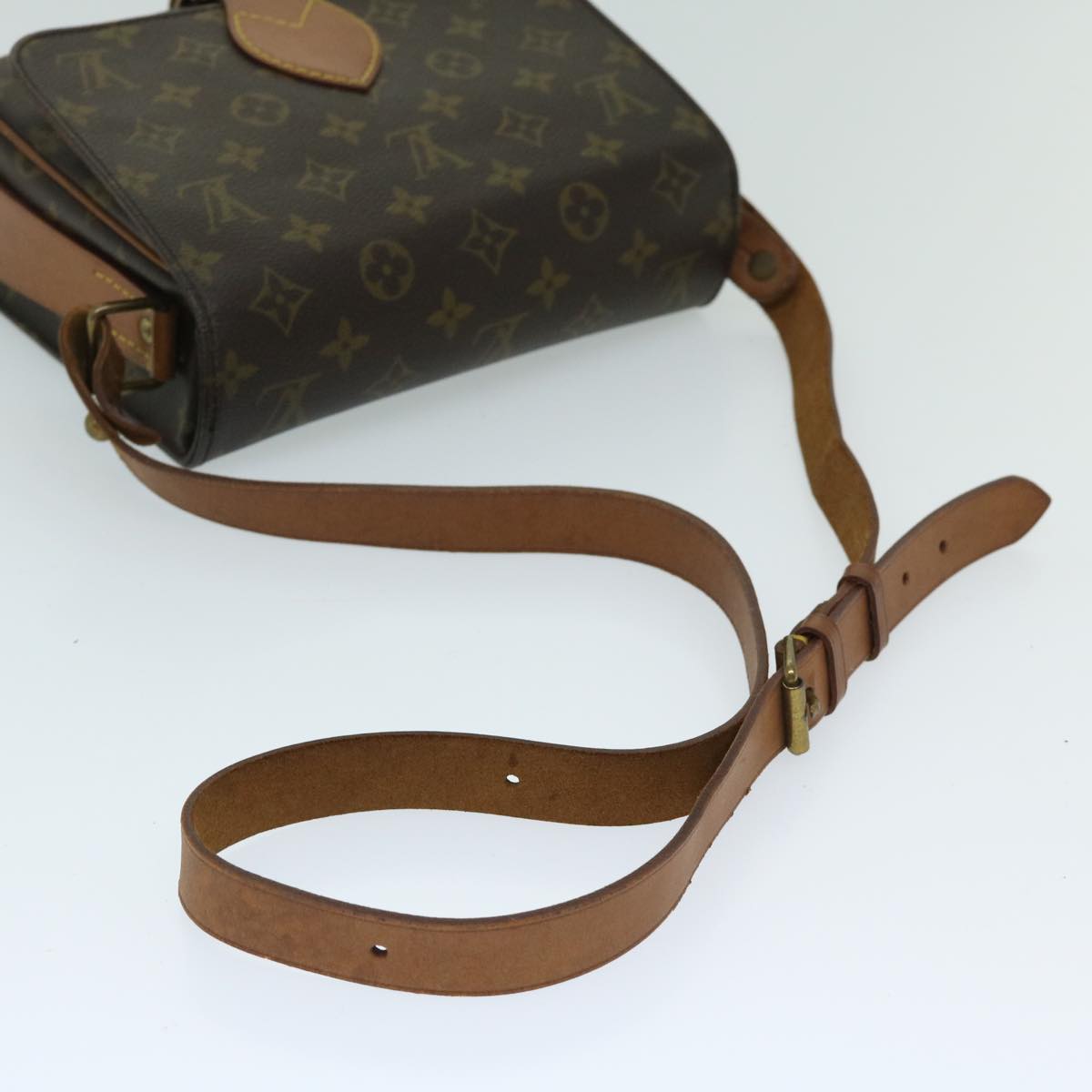 LOUIS VUITTON Monogram Cartouchiere MM Shoulder Bag M51253 LV Auth 67593