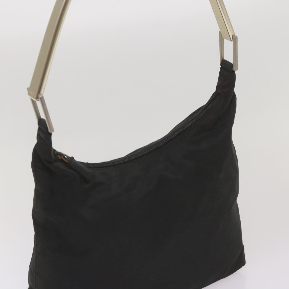 PRADA Shoulder Bag Nylon Black Auth 67602