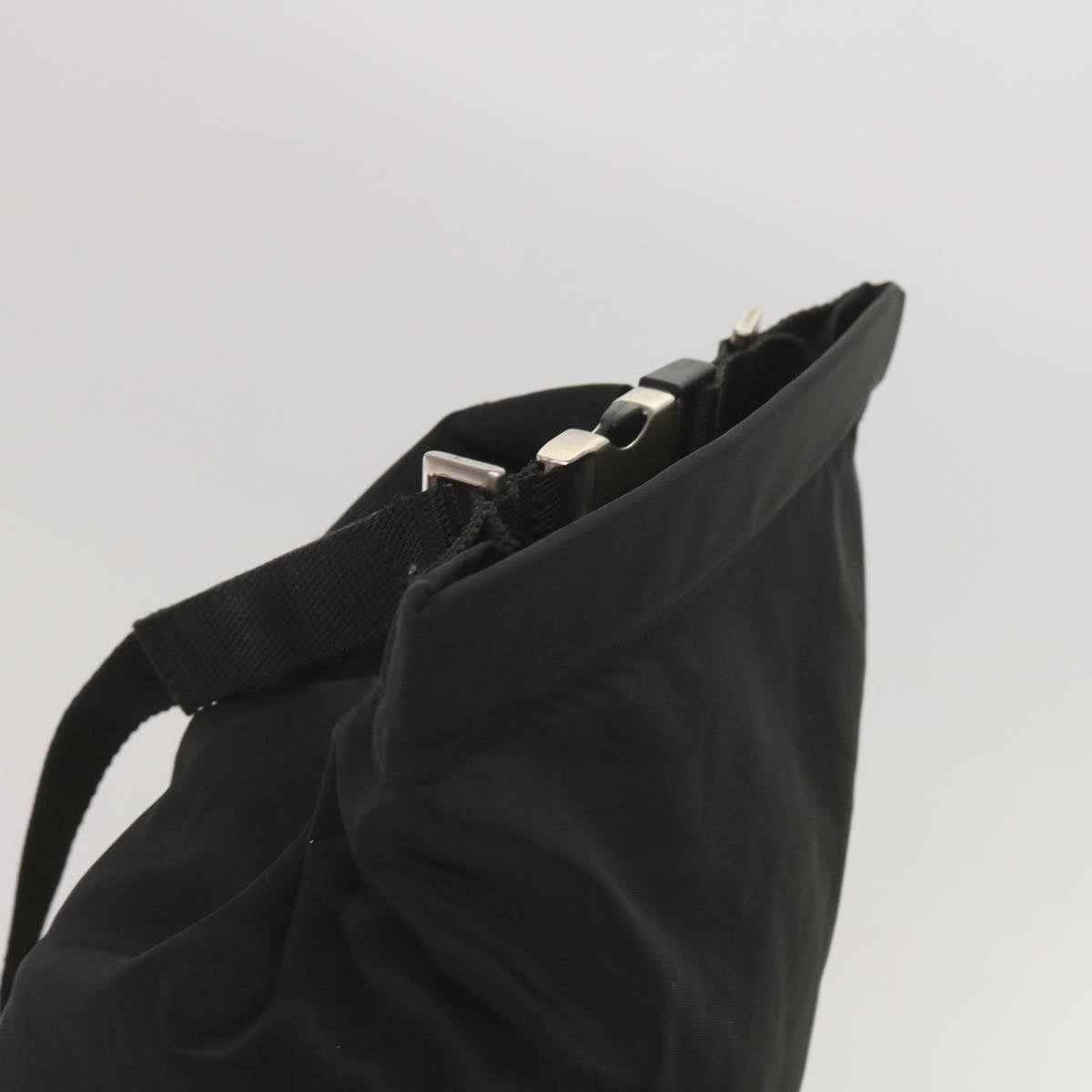 PRADA Shoulder Bag Nylon Black Auth 67603