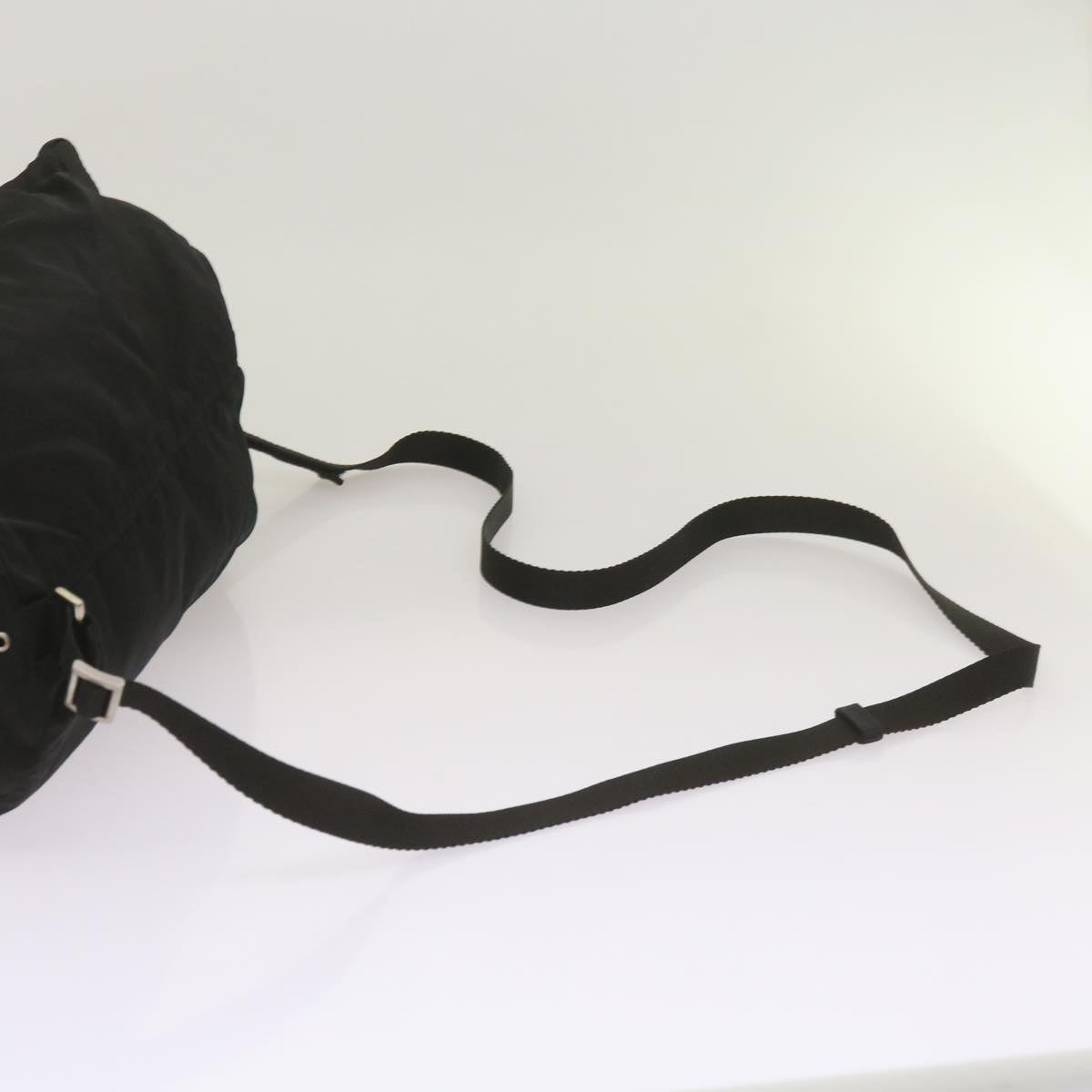 PRADA Shoulder Bag Nylon Black Auth 67603