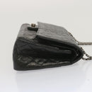 CHANEL 2.55 Matelasse Chain Bag Aged Calfskin Black A37586 CC Auth 67618A-3