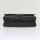 CHANEL 2.55 Matelasse Chain Bag Aged Calfskin Black A37586 CC Auth 67618A-5