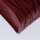 Miu Miu Materasse Hand Bag Leather 2way Red 5BA277 Auth 67619SM-9