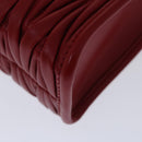 Miu Miu Materasse Hand Bag Leather 2way Red 5BA277 Auth 67619SM-14