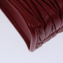 Miu Miu Materasse Hand Bag Leather 2way Red 5BA277 Auth 67619SM-15