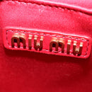 Miu Miu Materasse Hand Bag Leather 2way Red 5BA277 Auth 67619SM-10