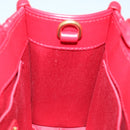 Miu Miu Materasse Hand Bag Leather 2way Red 5BA277 Auth 67619SM-19