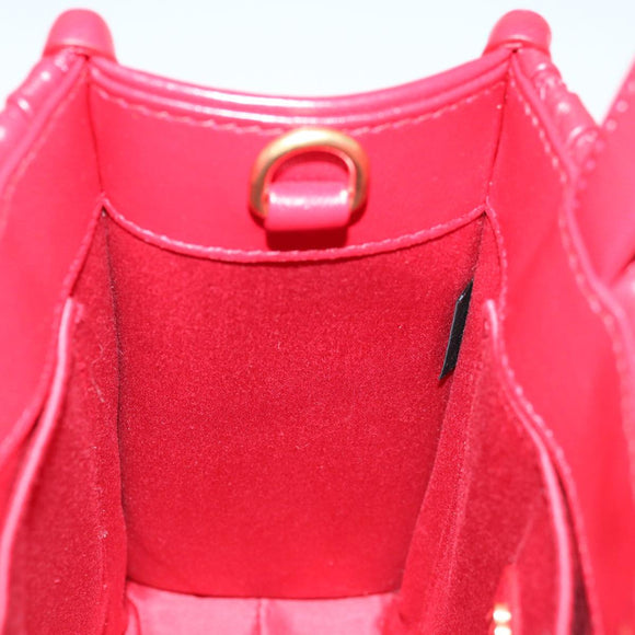 Miu Miu Materasse Hand Bag Leather 2way Red 5BA277 Auth 67619SM