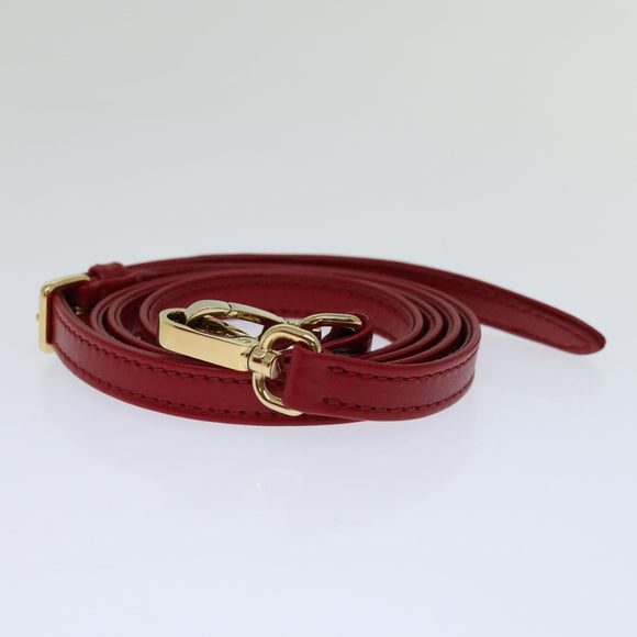 Miu Miu Materasse Hand Bag Leather 2way Red 5BA277 Auth 67619SM