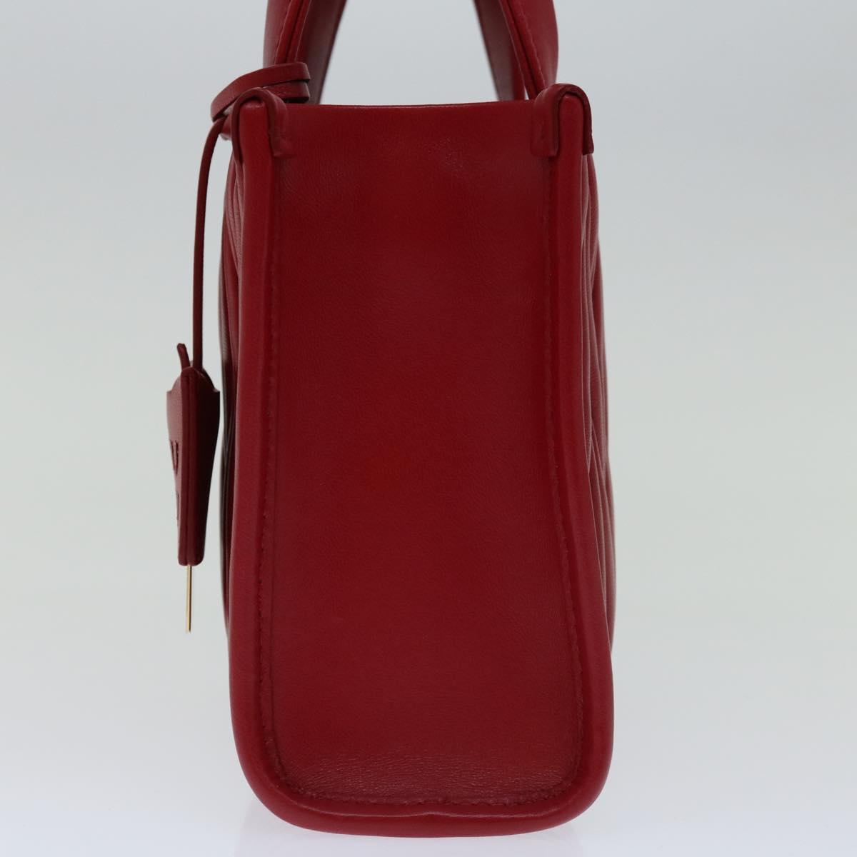 Miu Miu Materasse Hand Bag Leather 2way Red 5BA277 Auth 67619S