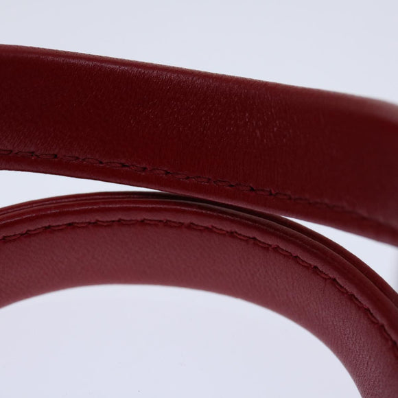 Miu Miu Materasse Hand Bag Leather 2way Red 5BA277 Auth 67619SM