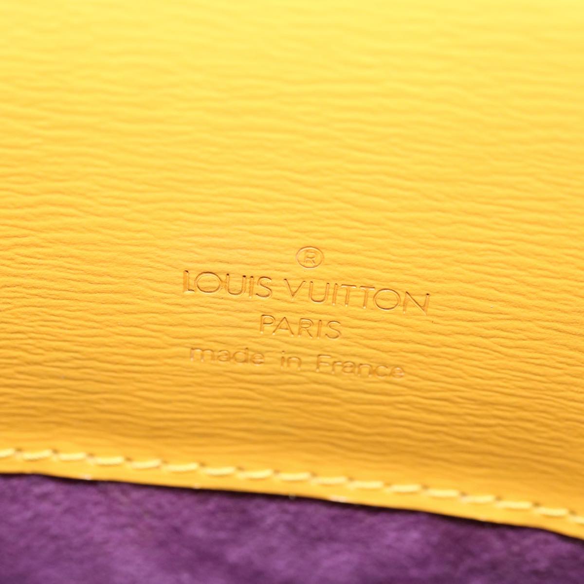 LOUIS VUITTON Epi Cluny Shoulder Bag Yellow M52259 LV Auth 67638