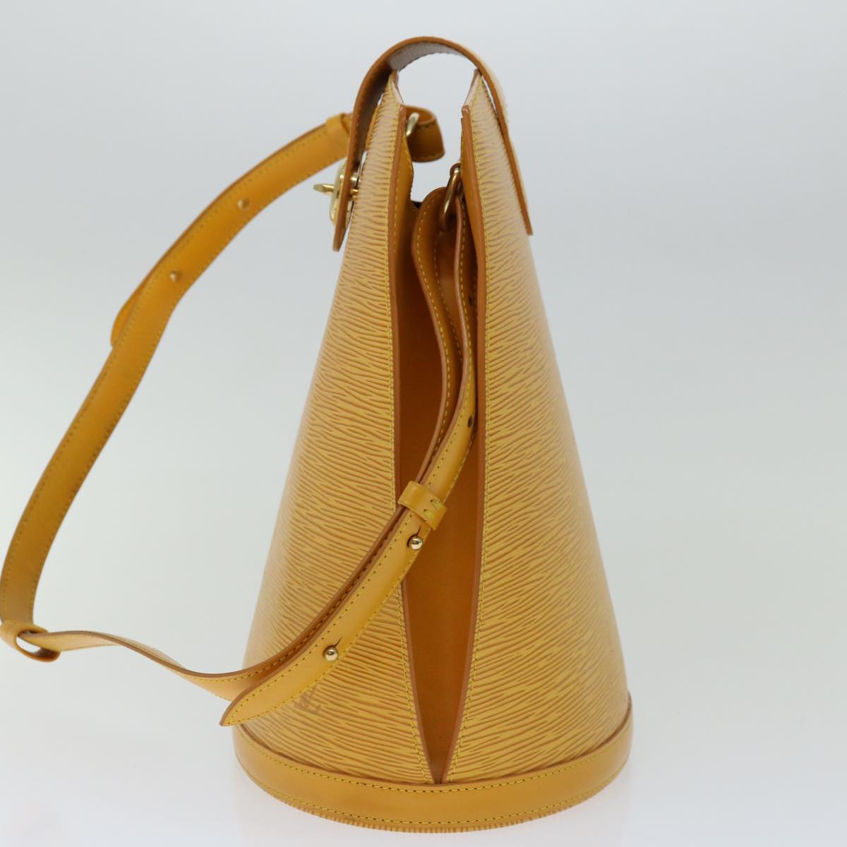 LOUIS VUITTON Epi Cluny Shoulder Bag Yellow M52259 LV Auth 67638