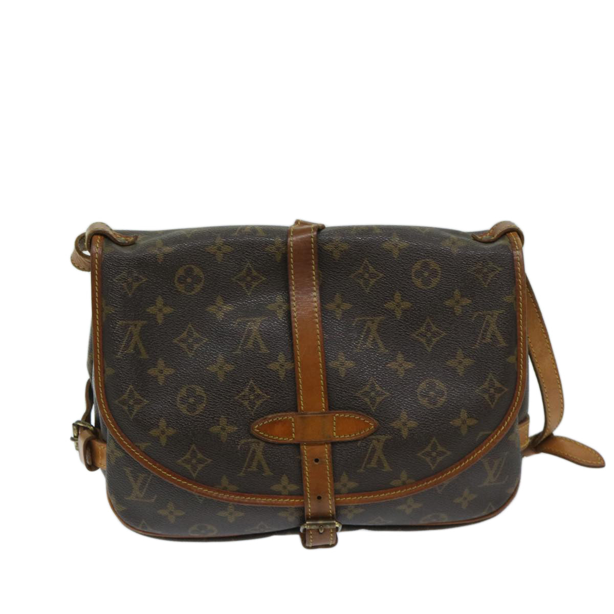 LOUIS VUITTON Monogram Saumur 30 Shoulder Bag M42256 LV Auth 67639 - 0