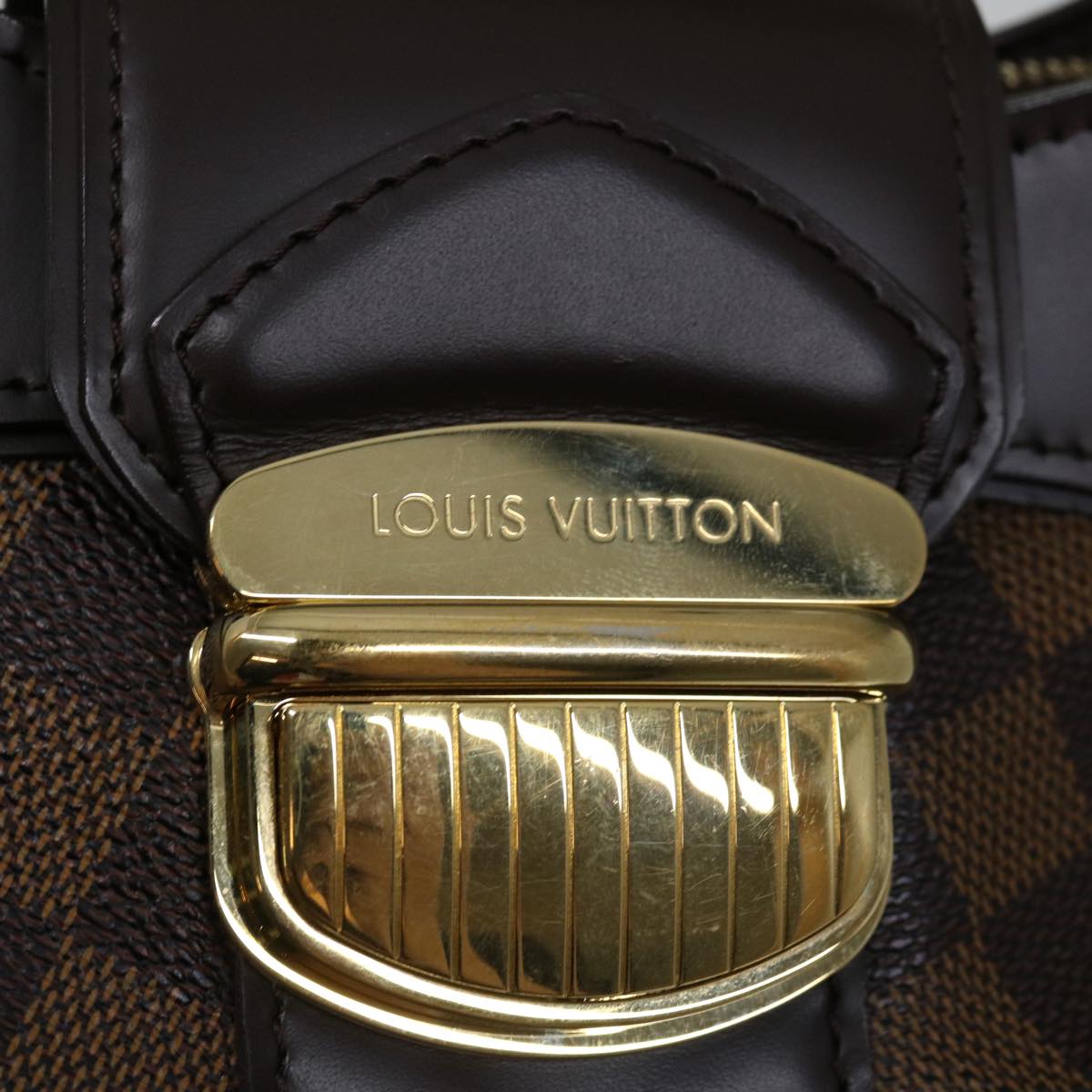 LOUIS VUITTON Damier Ebene Sistina MM Shoulder Bag N41541 LV Auth 67646A