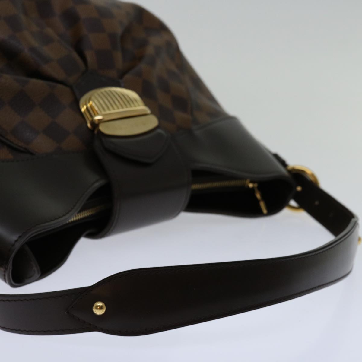 LOUIS VUITTON Damier Ebene Sistina MM Shoulder Bag N41541 LV Auth 67646A